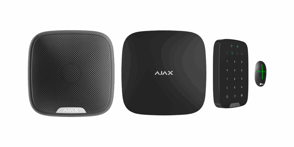 Kit AJAX avec Ajax Hub, SreetSiren et KeyPad Plus pour les particuliers