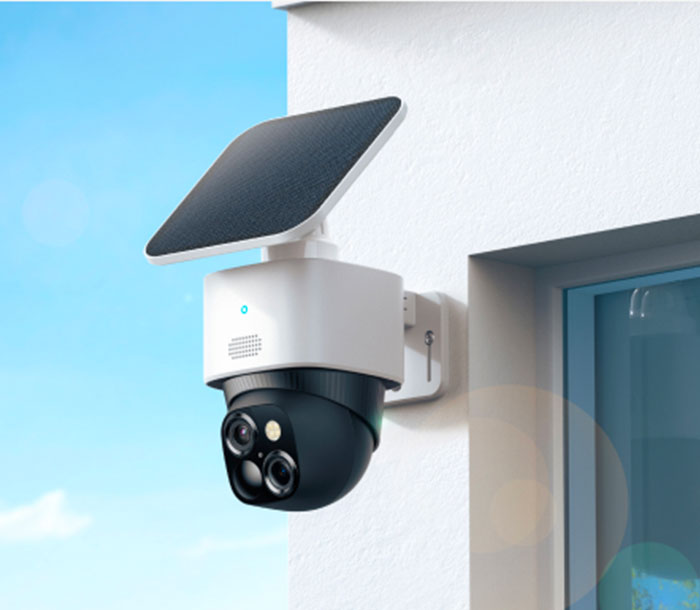 Caméra sans fils solaire pour une autonomie complète